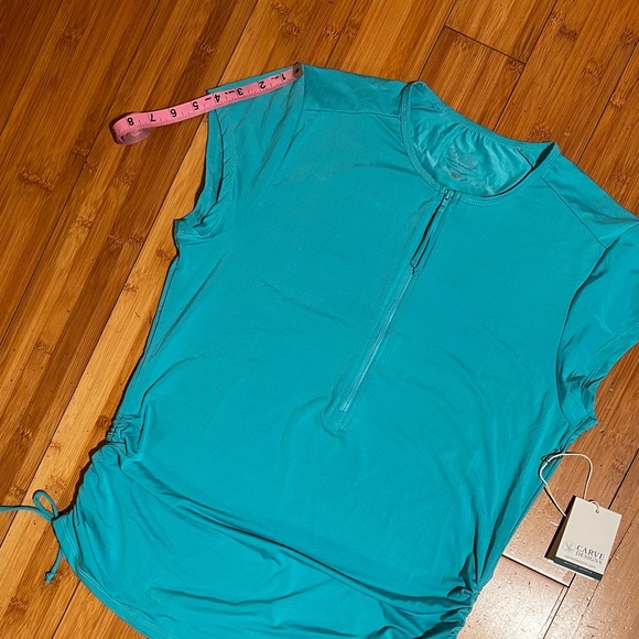 NWT Carve Designs Dawson Rashguard Top in Julep / Aqua Blue Size XL - Picture 13 of 15